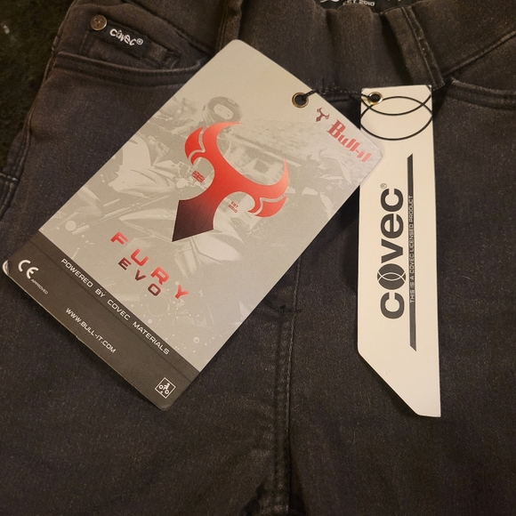 Bull-it Skinny Leg Jeggings Motorcycle Riding Jeans Padded Black Size 2 US - Picture 11 of 16